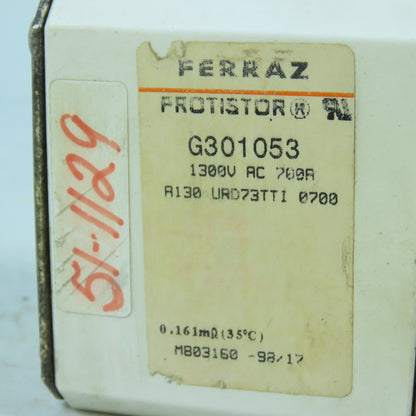 Ferraz G301053 Protistor High Speed Semiconductor Fuse 1300V 700A
