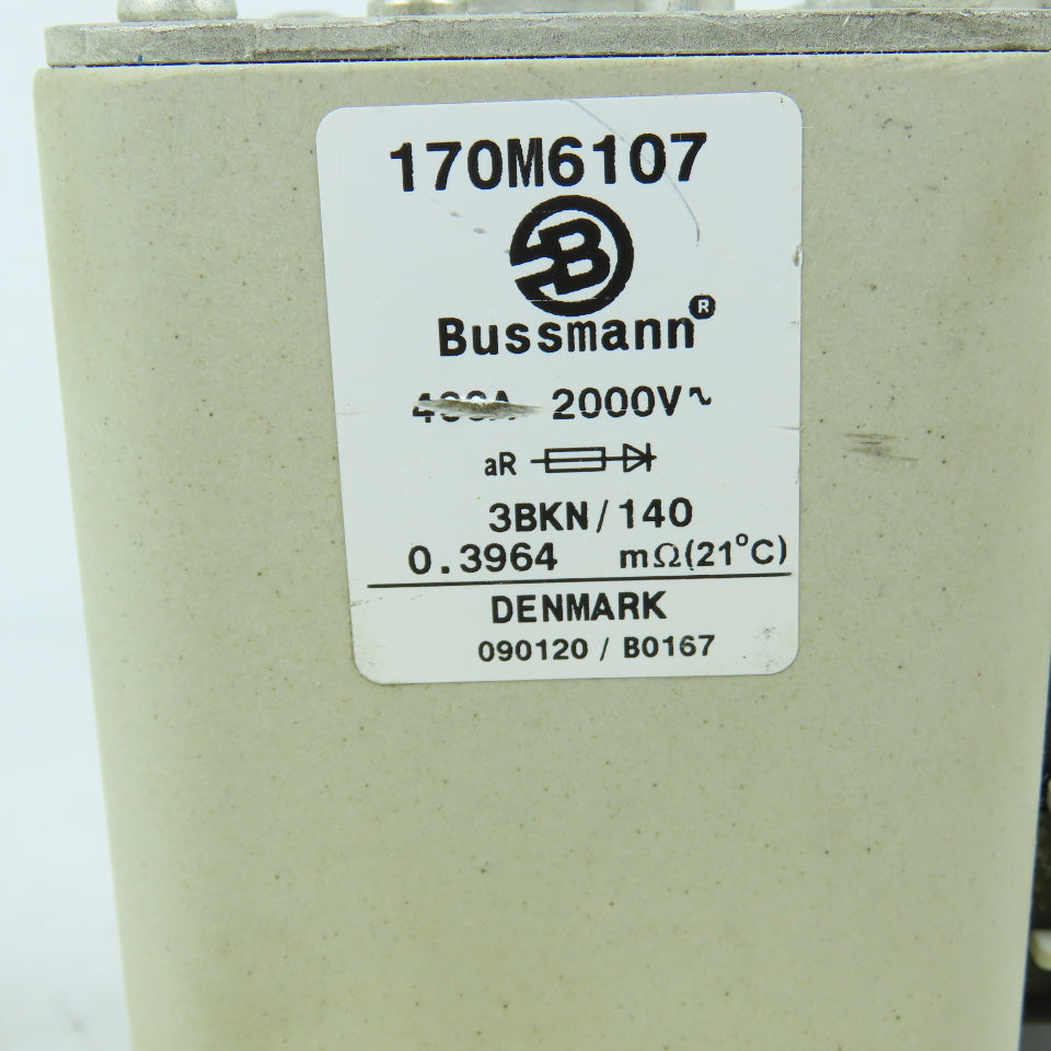 Bussmann 170M6107 450A 2000V High Speed Square Body Fuse