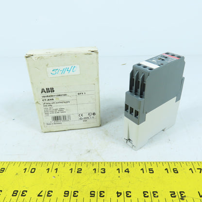 ABB CT-AHS 1SVR430113R0100 Off Delay Auxiliary Supply Time Relay 110-240VAC