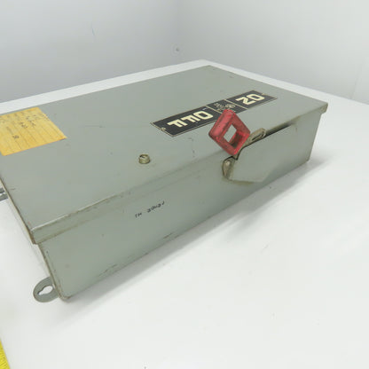 General Electric TH3363J 100A 3-Pole Fusible Safety Disconnect Switch 600VAC
