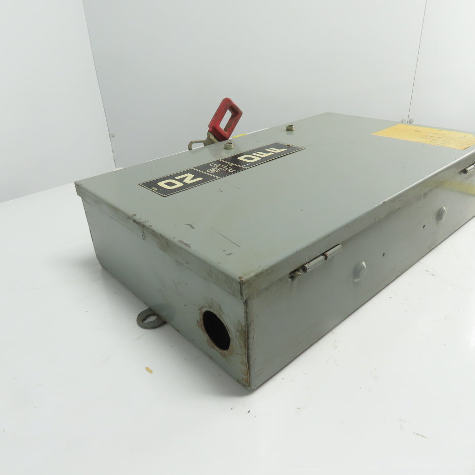 General Electric TH3363J 100A 3-Pole Fusible Safety Disconnect Switch 600VAC