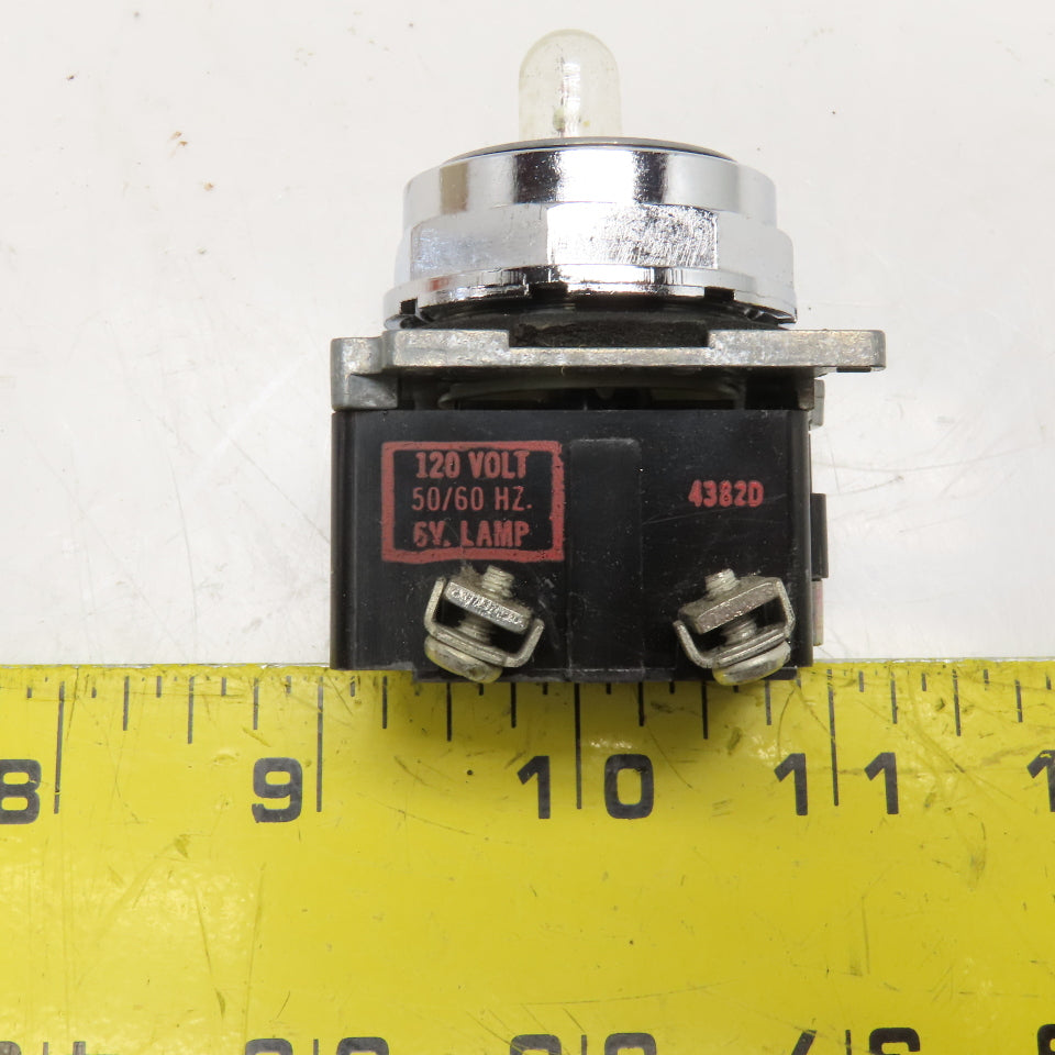 Cutler-Hammer 10250T206N Standard Type Industrial Indicator Light 120V