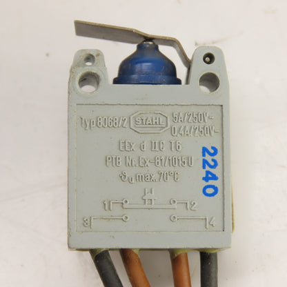 Stahl 8068/2 Explosion Proof Micro Limit Switch 250V 5A