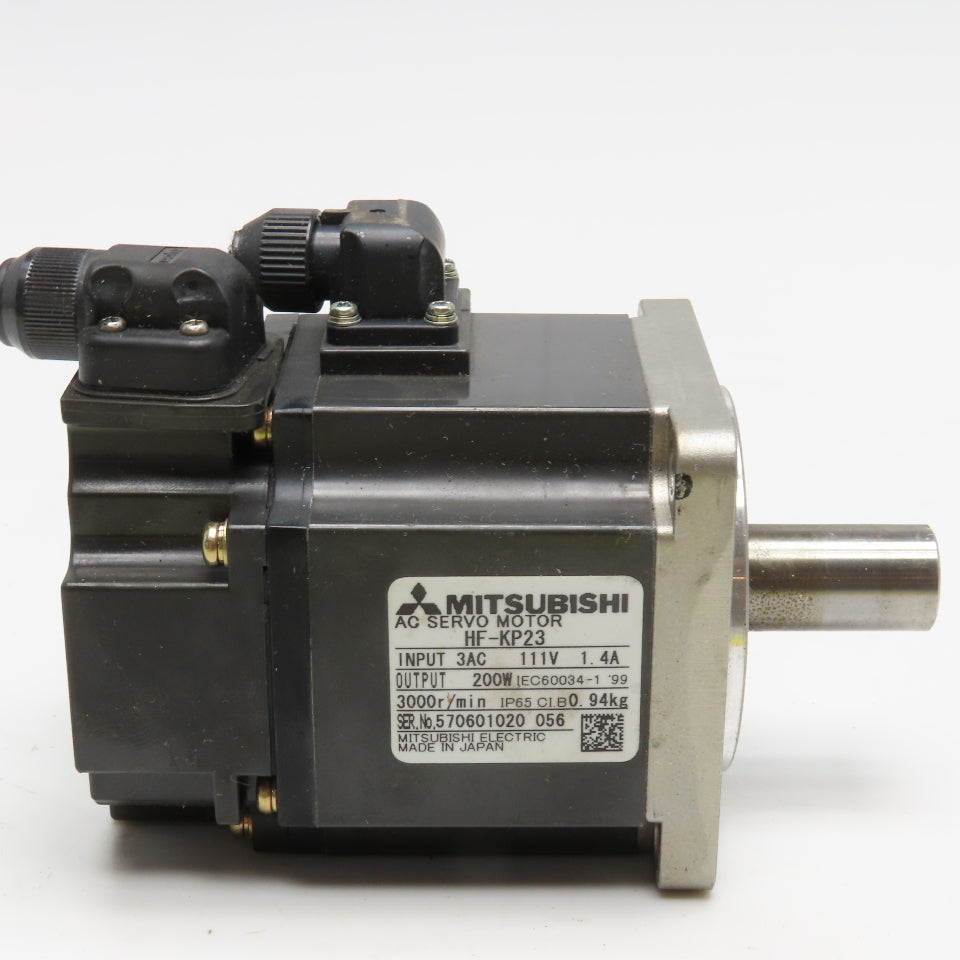 Mitsubishi HF-KP23 AC Servo Motor 200W 111V 1.4A 3000RPM