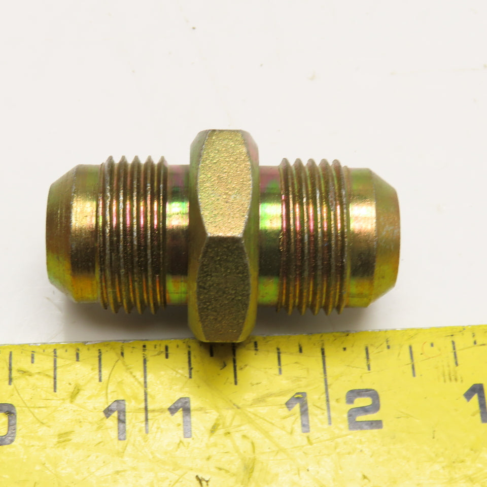 5/8" (-10) JIC Male x Male Hydraulic Straight Union Connector Lot Of 2