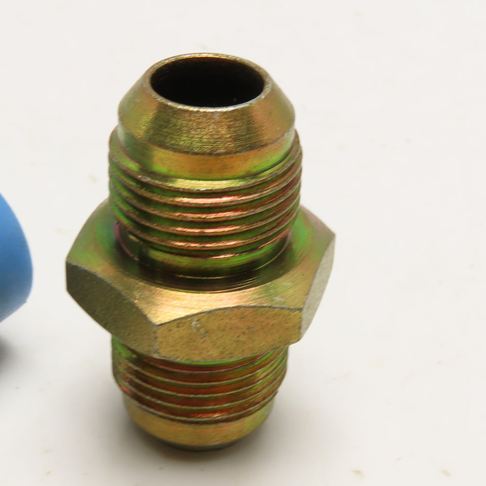5/8" (-10) JIC Male x Male Hydraulic Straight Union Connector Lot Of 2