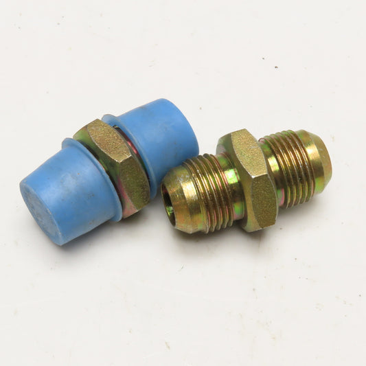 5/8" (-10) JIC Male x Male Hydraulic Straight Union Connector Lot Of 2