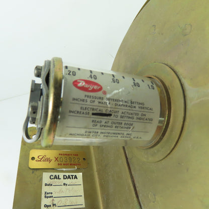 Dwyer 1638-1 Large Diaphragm Differential Pressure Switch 120/240/480V