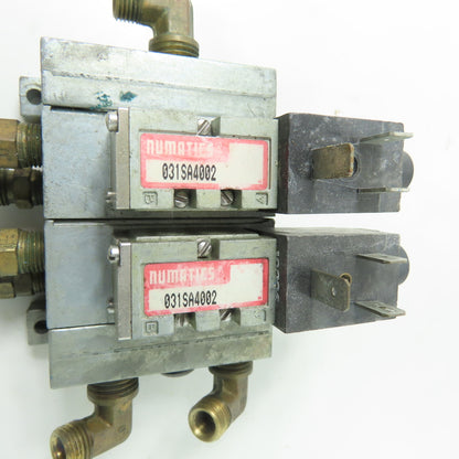 Numatics 031SA4002 2-Station Manifold Solenoid Valve Assembly 110-120VAC