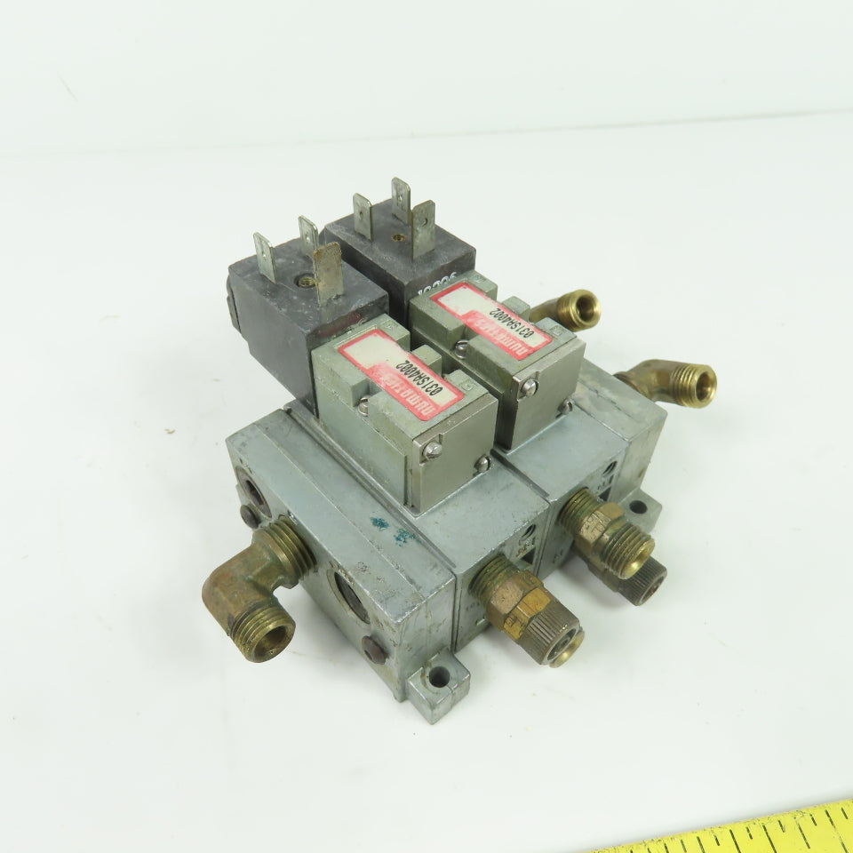 Numatics 031SA4002 2-Station Manifold Solenoid Valve Assembly 110-120VAC