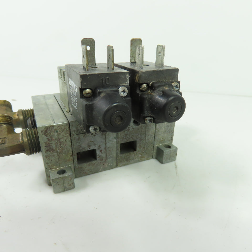 Numatics 031SA4002 2-Station Manifold Solenoid Valve Assembly 110-120VAC