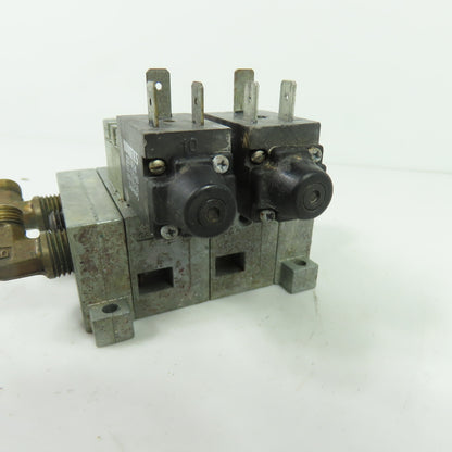 Numatics 031SA4002 2-Station Manifold Solenoid Valve Assembly 110-120VAC