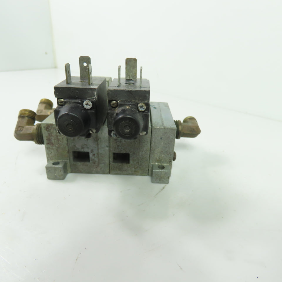 Numatics 031SA4002 2-Station Manifold Solenoid Valve Assembly 110-120VAC
