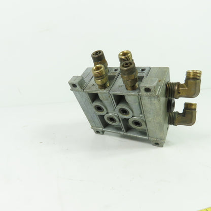 Numatics 031SA4002 2-Station Manifold Solenoid Valve Assembly 110-120VAC