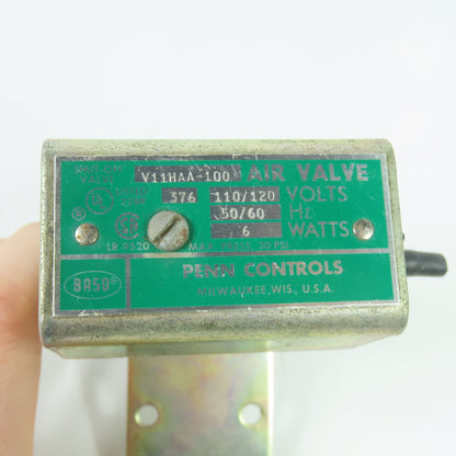 Penn Controls V11HAA-100 Air Shut-Off Valve 110/120V 30 PSI