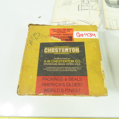 Chesterton 07434 Mechanical Seal Factory Rebuilt 316 Stainless Steel #10 RB S/A