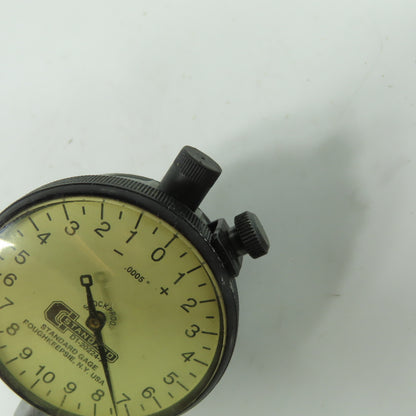 Standard Gage D1-20224-A Dial Indicator .0005" Shockproof Lug Back