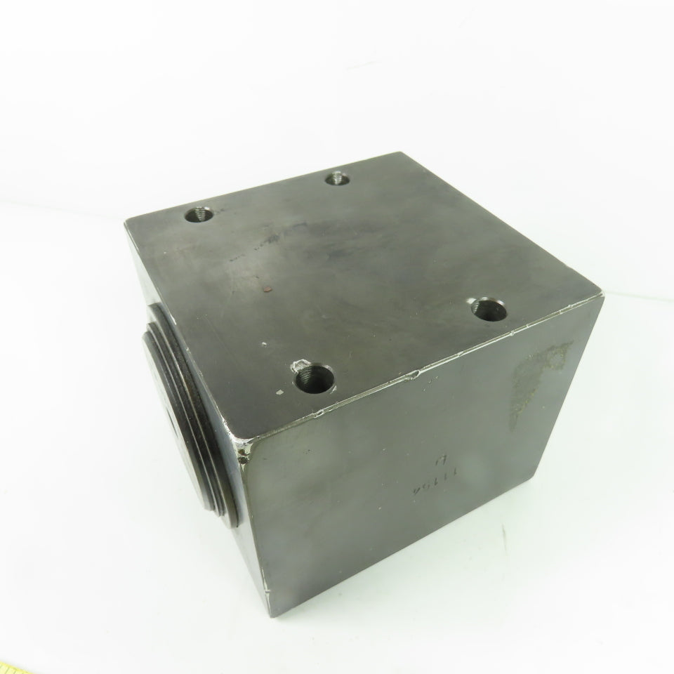 301B2F4A 6 Port Aluminum Hydraulic Rotary Union Manifold 5.5" x 5.25" x 4.5"