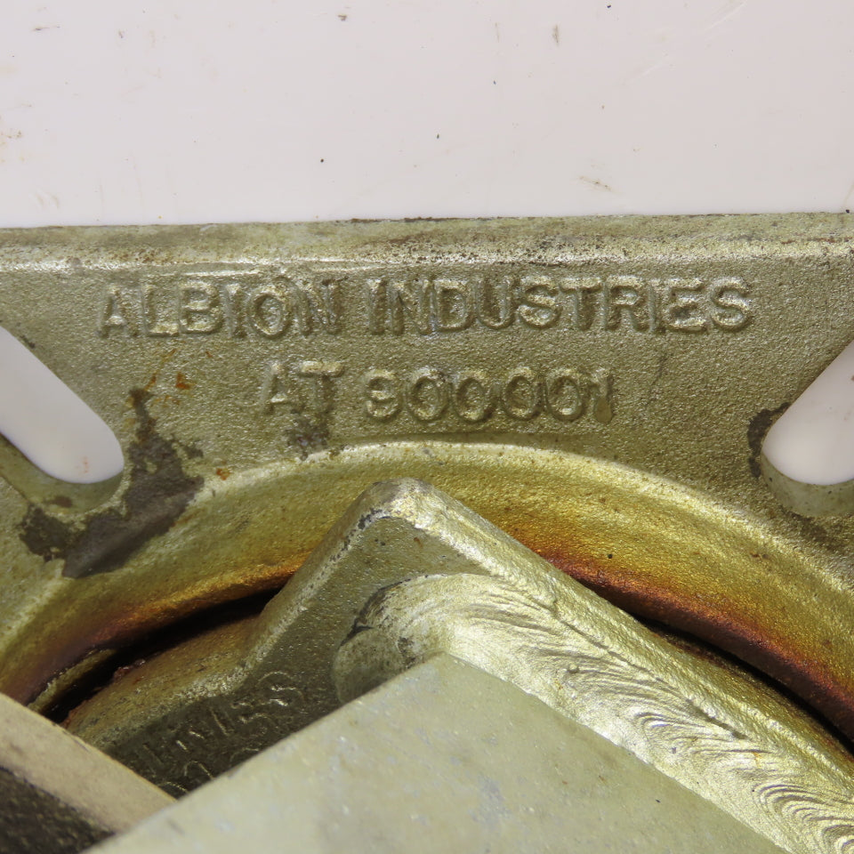 Albion AT 900001 Heavy Duty Cast iron Swivel Casters 10" x 3" Lot Of 2