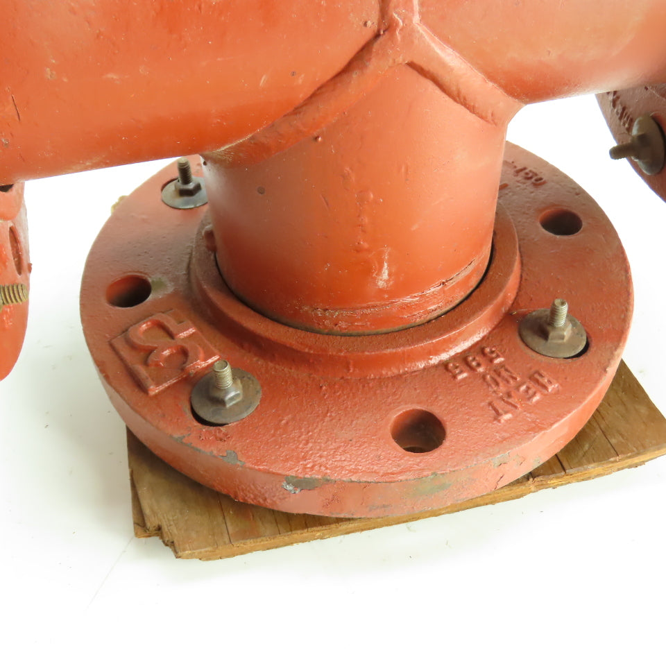 4-150 4" x 4" x 4" 150 LB Flanged Industrial Pipe Tee