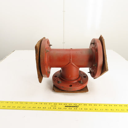 4-150 4" x 4" x 4" 150 LB Flanged Industrial Pipe Tee