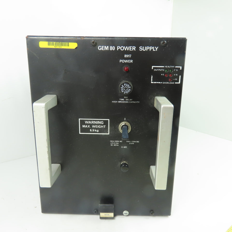 GEM 80 8917-4003 8917 Power Supply 110V/220V
