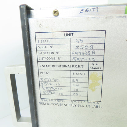 GEM 80 8917-4003 8917 Power Supply 110V/220V