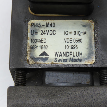 Wandfluh 95915585 DNPFA10-63 Solenoid Hydraulic Control Valve 24VDC 250bar