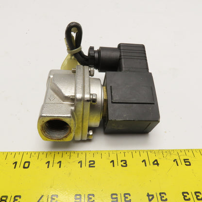 SMC VXZ2240 1/2" NPT Solenoid Valve 15mm Orifice 0.7MPa Stainless Steel