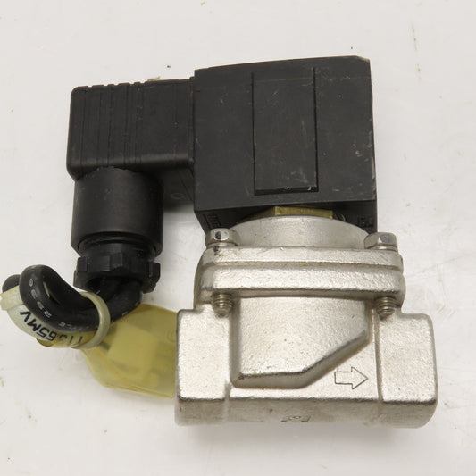 SMC VXZ2240 1/2" NPT Solenoid Valve 15mm Orifice 0.7MPa Stainless Steel