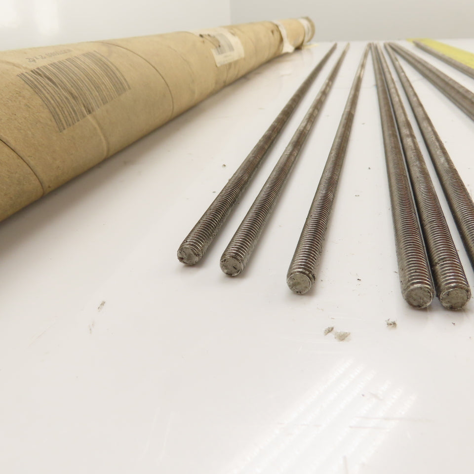 5/16"-18 Stainless Steel Threaded Rod 36" Length (Lot of 9)