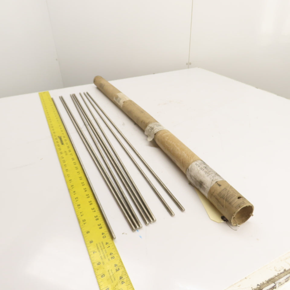 5/16"-18 Stainless Steel Threaded Rod 36" Length (Lot of 9)