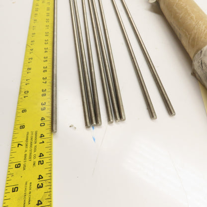 5/16"-18 Stainless Steel Threaded Rod 36" Length (Lot of 9)