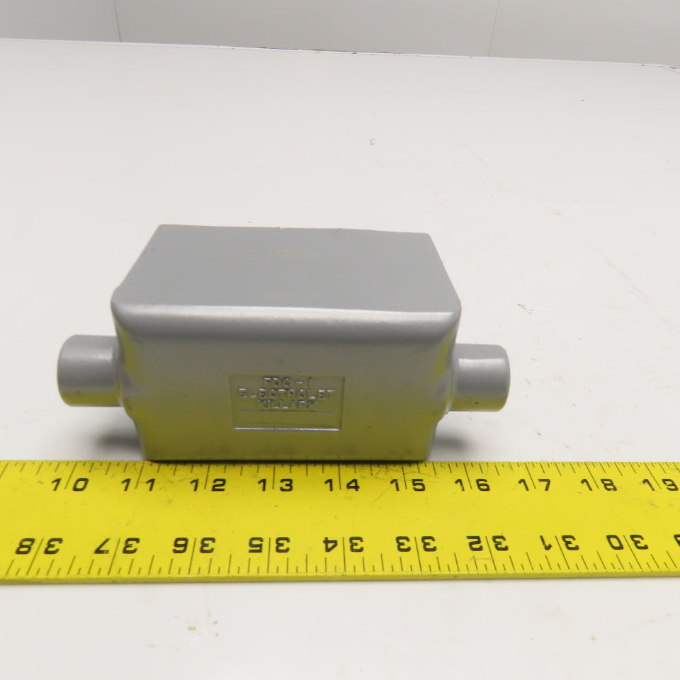 Killark FDC-1 Deep Rigid Conduit Electrolet Outlet Box 1/2" Threaded Hub