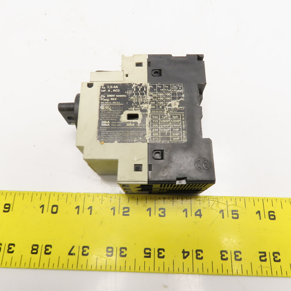 Telemecanique GV2-P08 Manual Motor Starter 2.5-4A Trip Range 690V