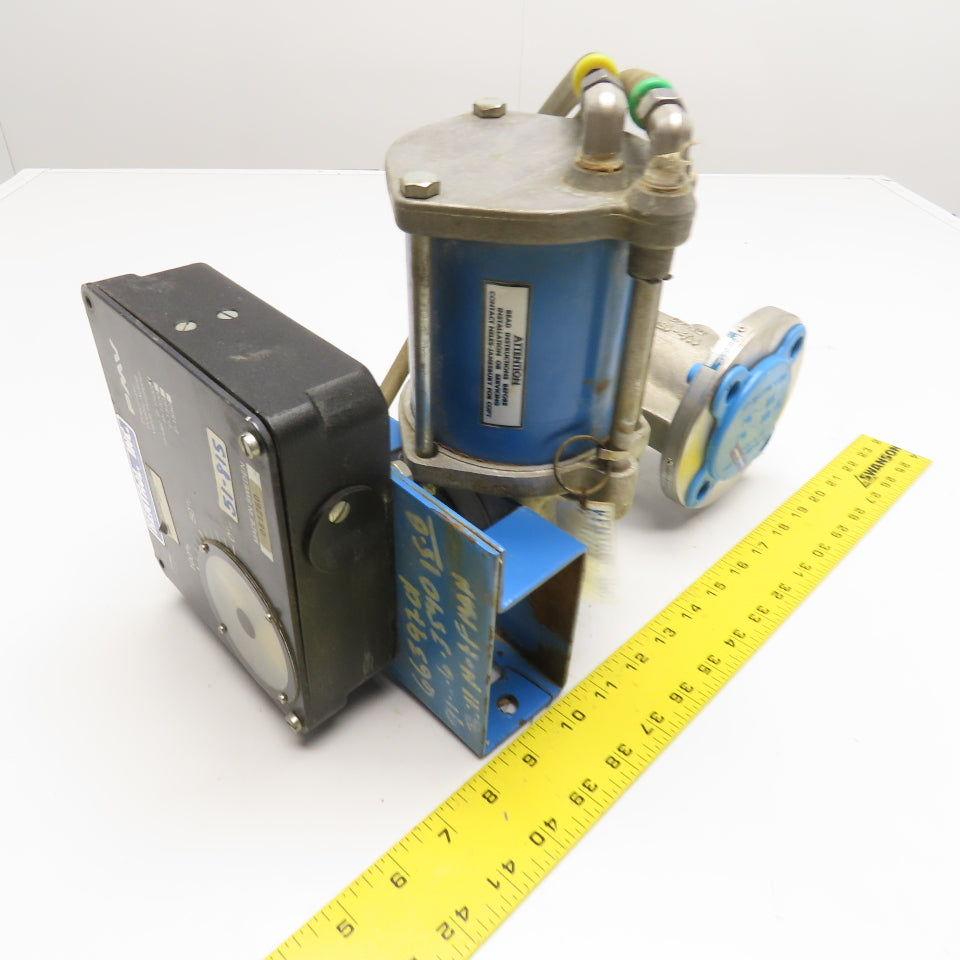 Jamesbury P-1500 Pneumatic Double Acting Valve PMV Positioner 1-1/2" 150