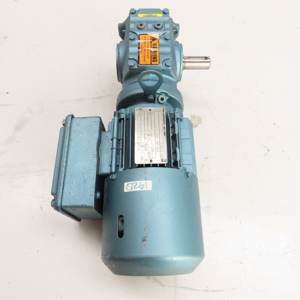 SEW S47DT71K4BMG05HR 0.25HP Right Angle Gear Motor 128.10 Ratio 13RPM 230/460V