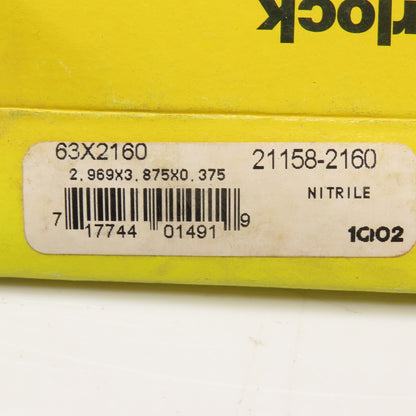 Garlock 21158-2160 63X2160 Oil Seal 2.969 x 3.875 x 0.375 Nitrile
