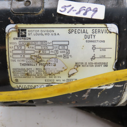J/B Industries 10085 DV-85C Deep Vacuum Pump 3 CFM 2-Stage 1/3HP 115V