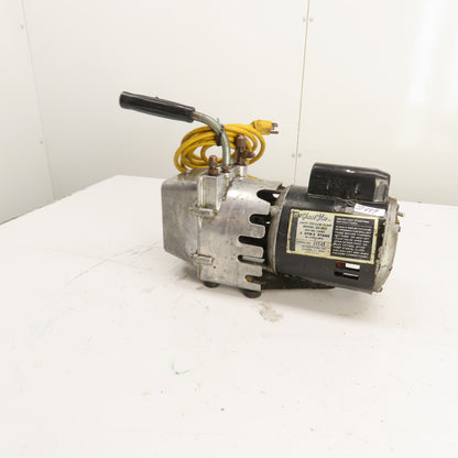J/B Industries 10085 DV-85C Deep Vacuum Pump 3 CFM 2-Stage 1/3HP 115V