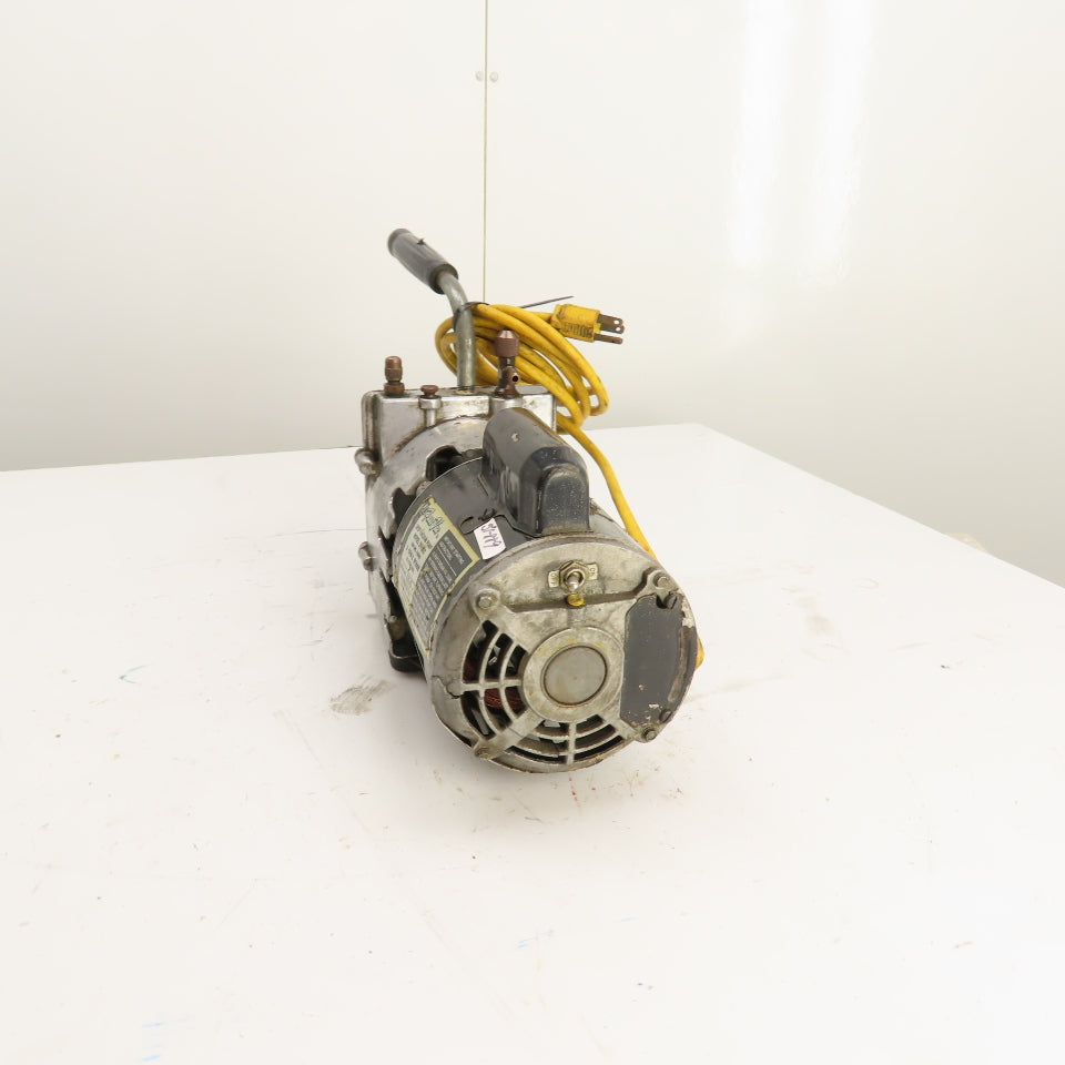J/B Industries 10085 DV-85C Deep Vacuum Pump 3 CFM 2-Stage 1/3HP 115V