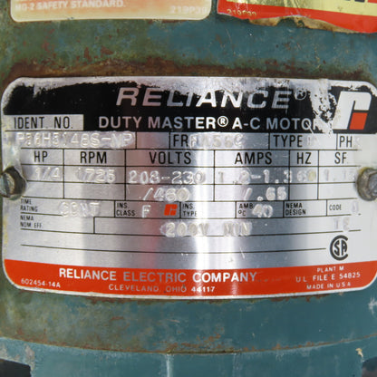 Boston F713-30-B5-G-T3 1/4HP Gearmotor 208-230/460V 30:1 Ratio 240 Torque 58RPM