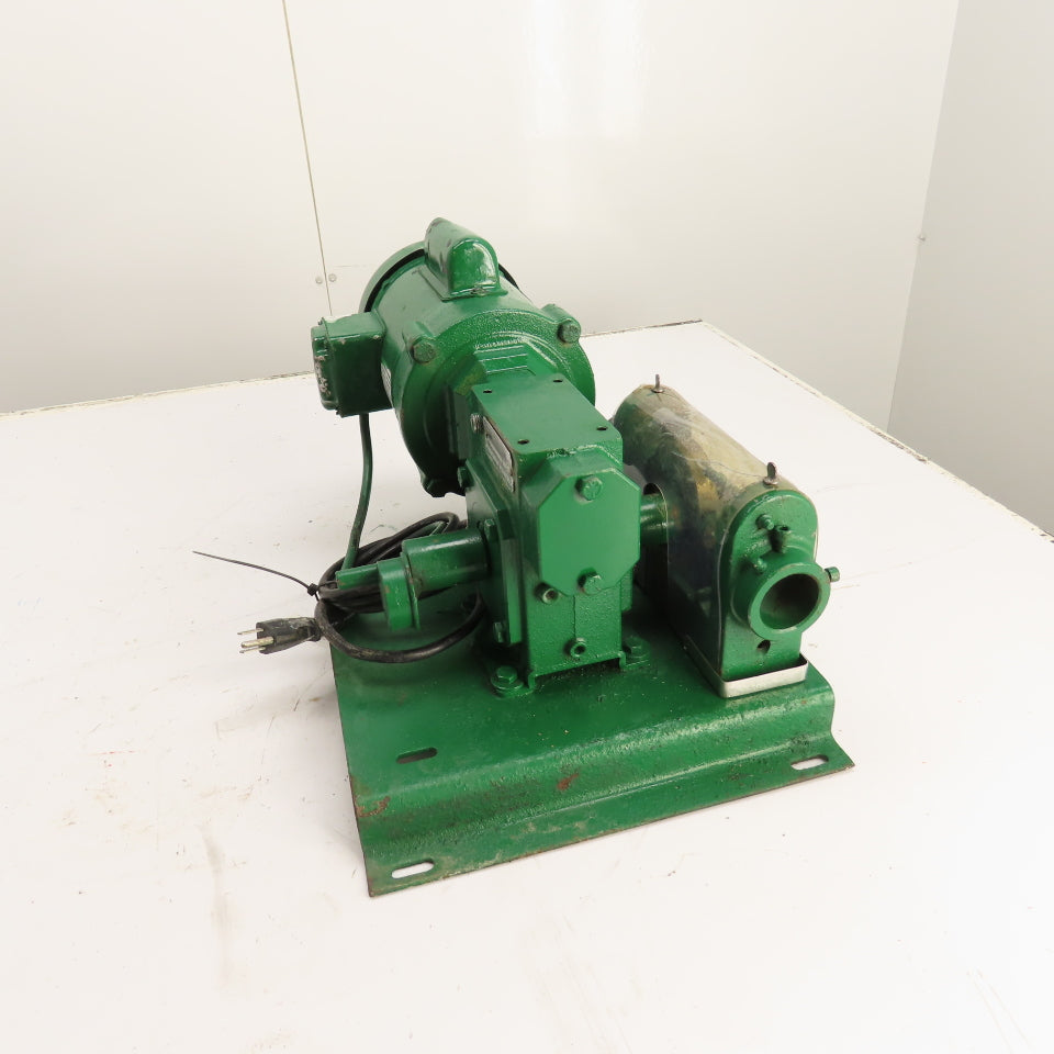 Baldor 34J372-5301G1 1/4HP 1725RPM Gear Motor 50:1 Ratio 1Ph 115/230V