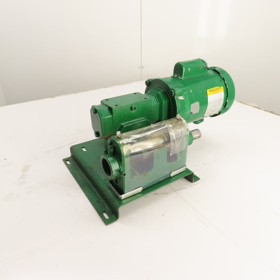 Baldor 34J372-5301G1 1/4HP 1725RPM Gear Motor 50:1 Ratio 1Ph 115/230V