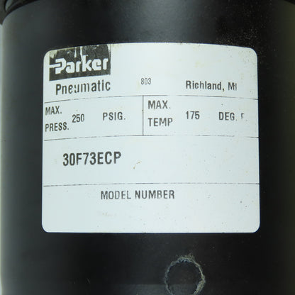 Parker 30F73ECP Pneumatic Inline Air Filter 250 PSIG 175F 1-1/2"