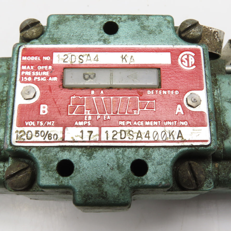 Numatics 12DSA400KA Solenoid Valve 120V 0.17A 150 PSIG