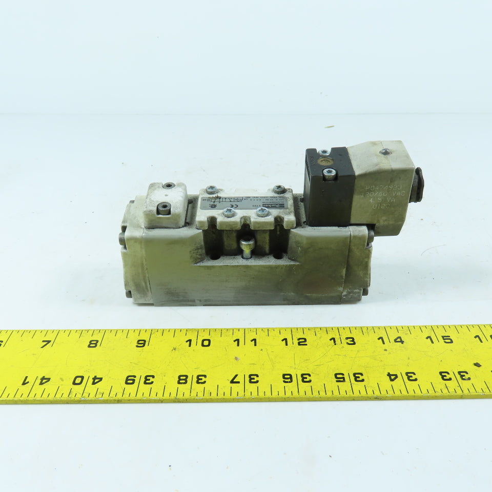Parker H11VXBG023D 1720 Solenoid Pneumatic Directional Control Valve 120V 145PSI