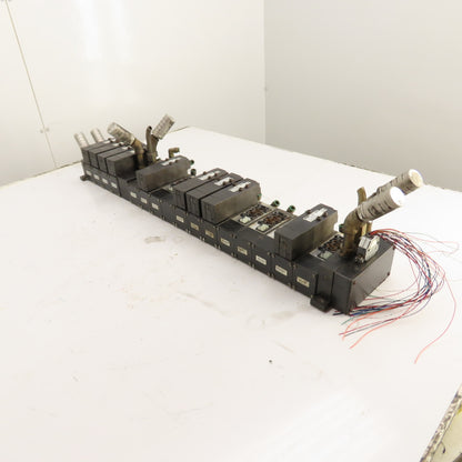 Parker F5165BGF23A Solenoid Valve Manifold Assembly 120V 145 PSI Max (9 Valves)