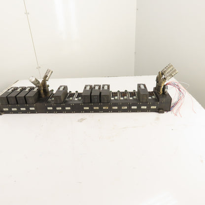 Parker F5165BGF23A Solenoid Valve Manifold Assembly 120V 145 PSI Max (9 Valves)