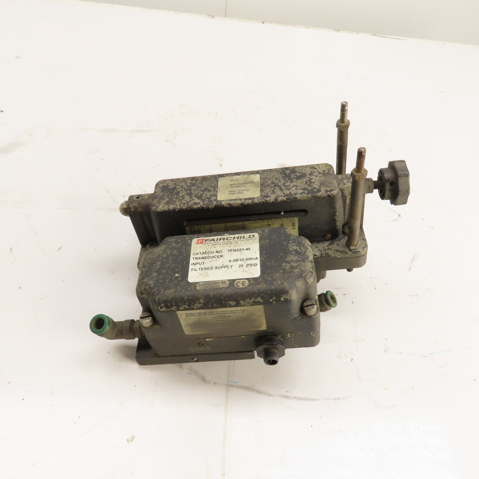 Fairchild TFI5221-40 Transducer 4-20/10-50mA 20 PSIG Filtered Supply